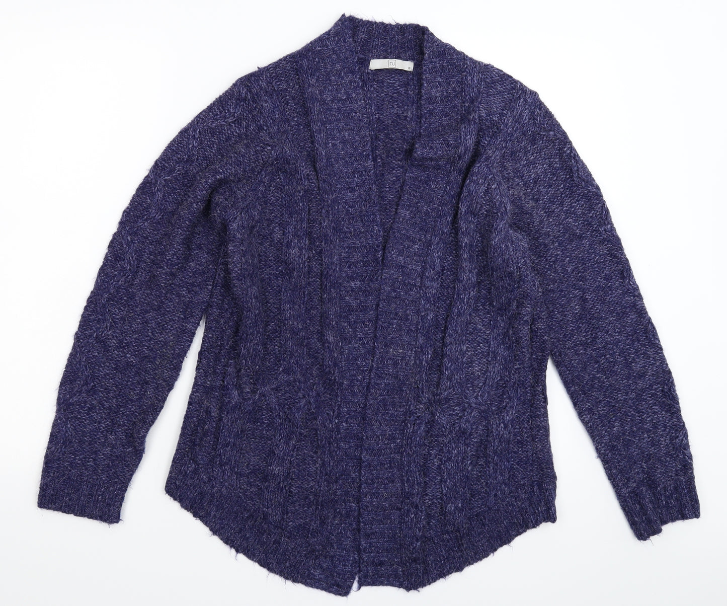 TU Womens Blue  Knit Cardigan Jumper Size 16