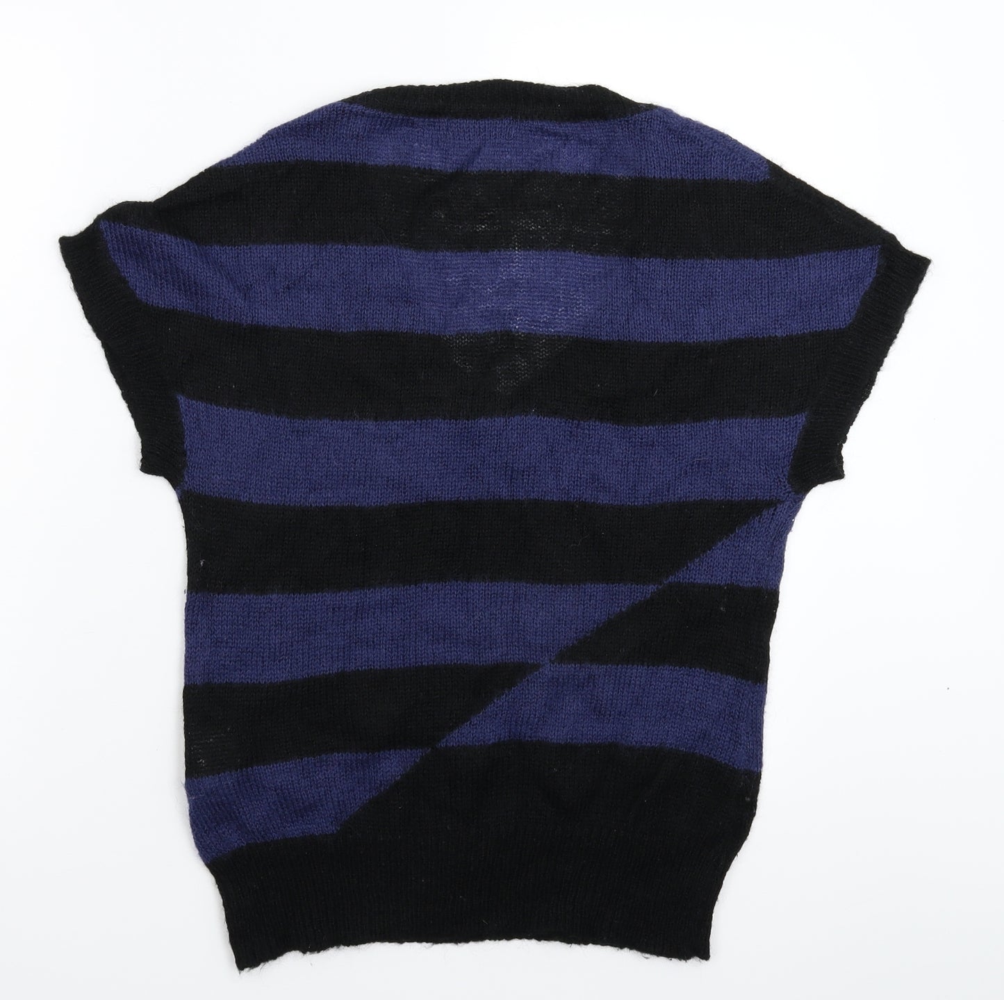 Only Womens Multicoloured Striped Knit Pullover Jumper Size L
