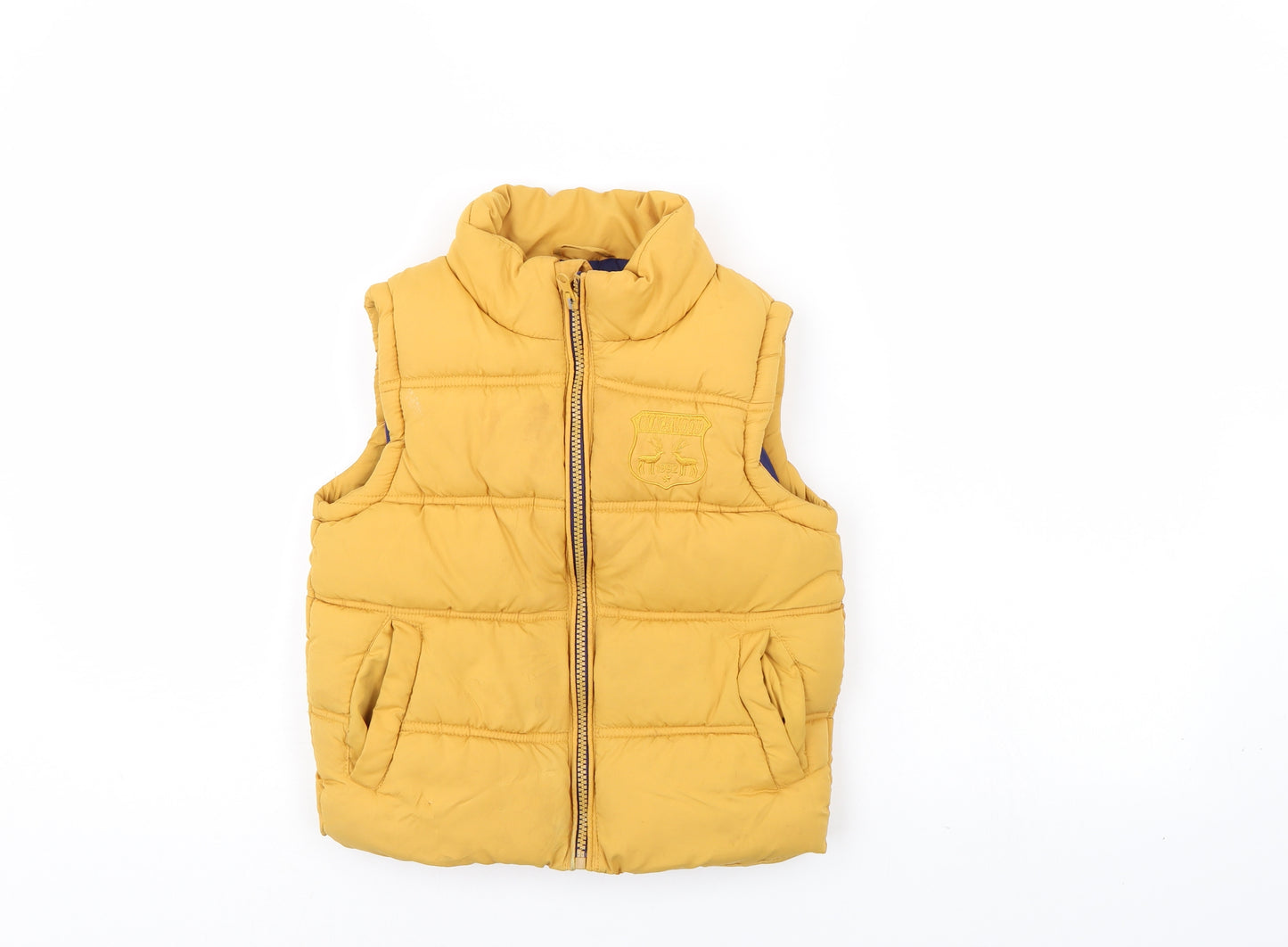 Rebel Boys Yellow   Gilet Jacket Size 5-6 Years