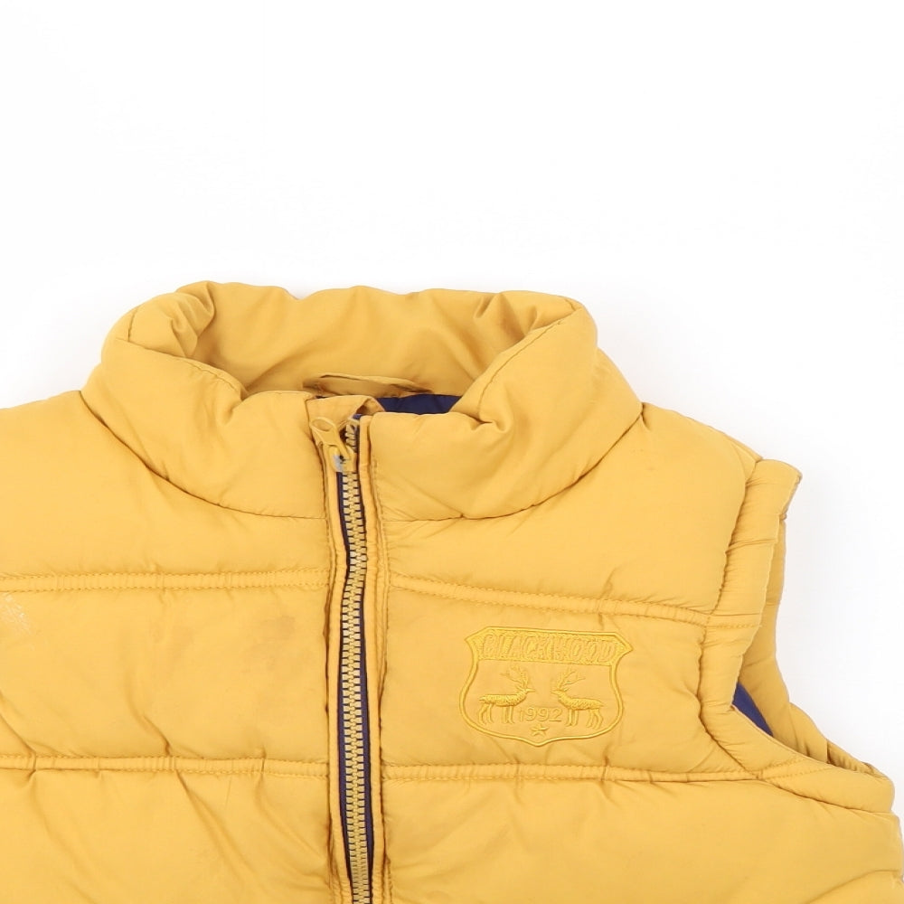 Rebel Boys Yellow   Gilet Jacket Size 5-6 Years