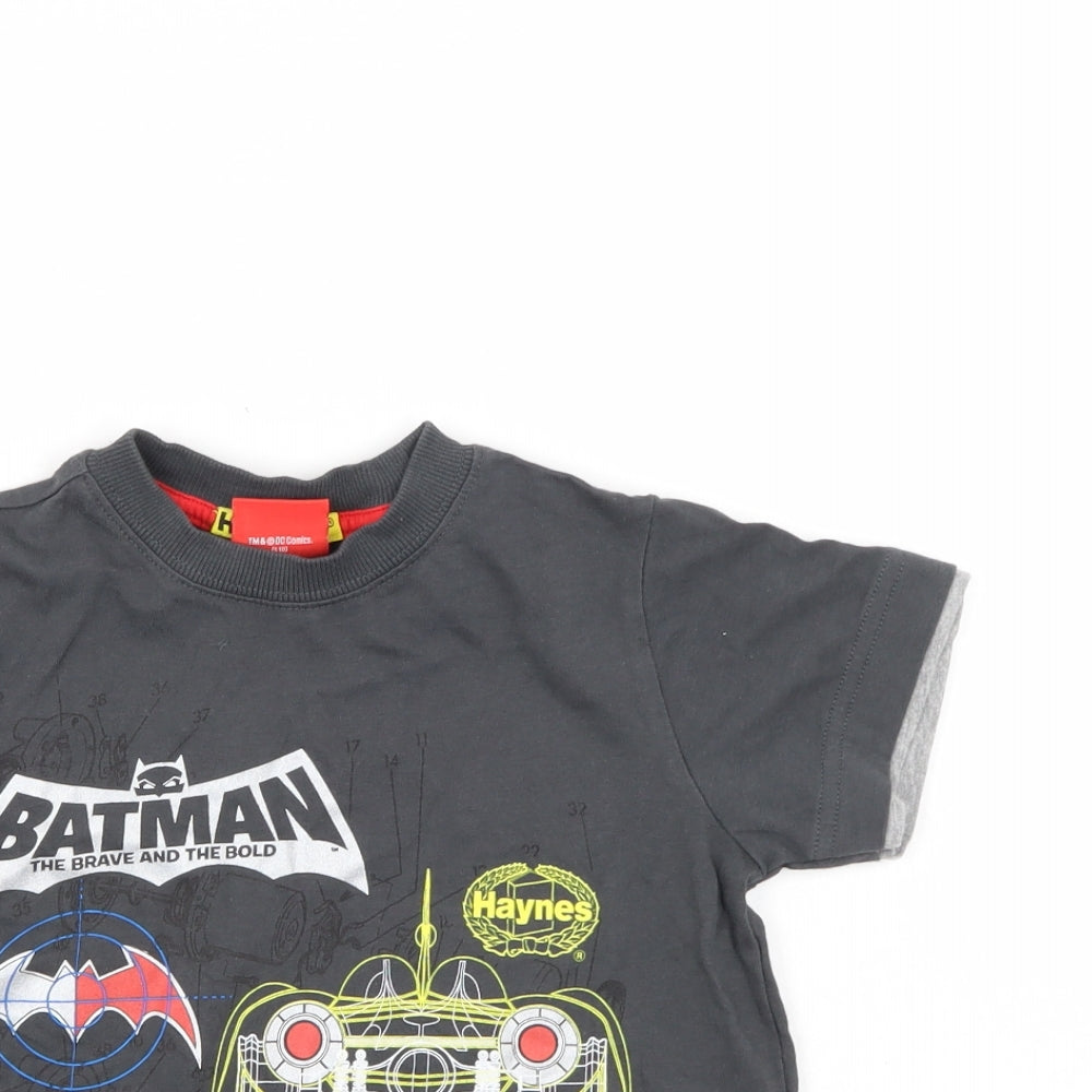 TU Boys Grey   Basic T-Shirt Size 5 Years  - Bat Man