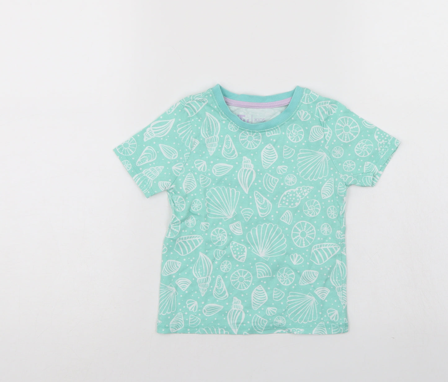 TU Girls Green   Basic T-Shirt Size 2-3 Years