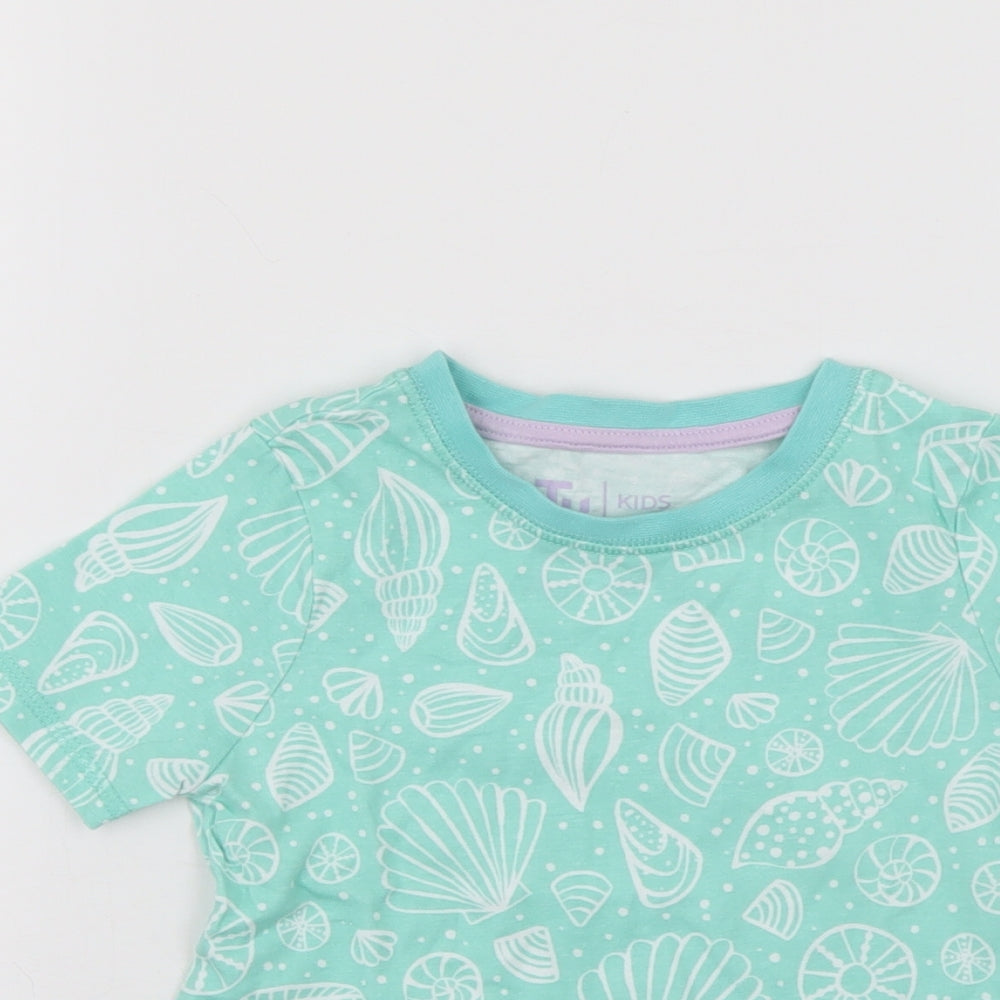 TU Girls Green   Basic T-Shirt Size 2-3 Years