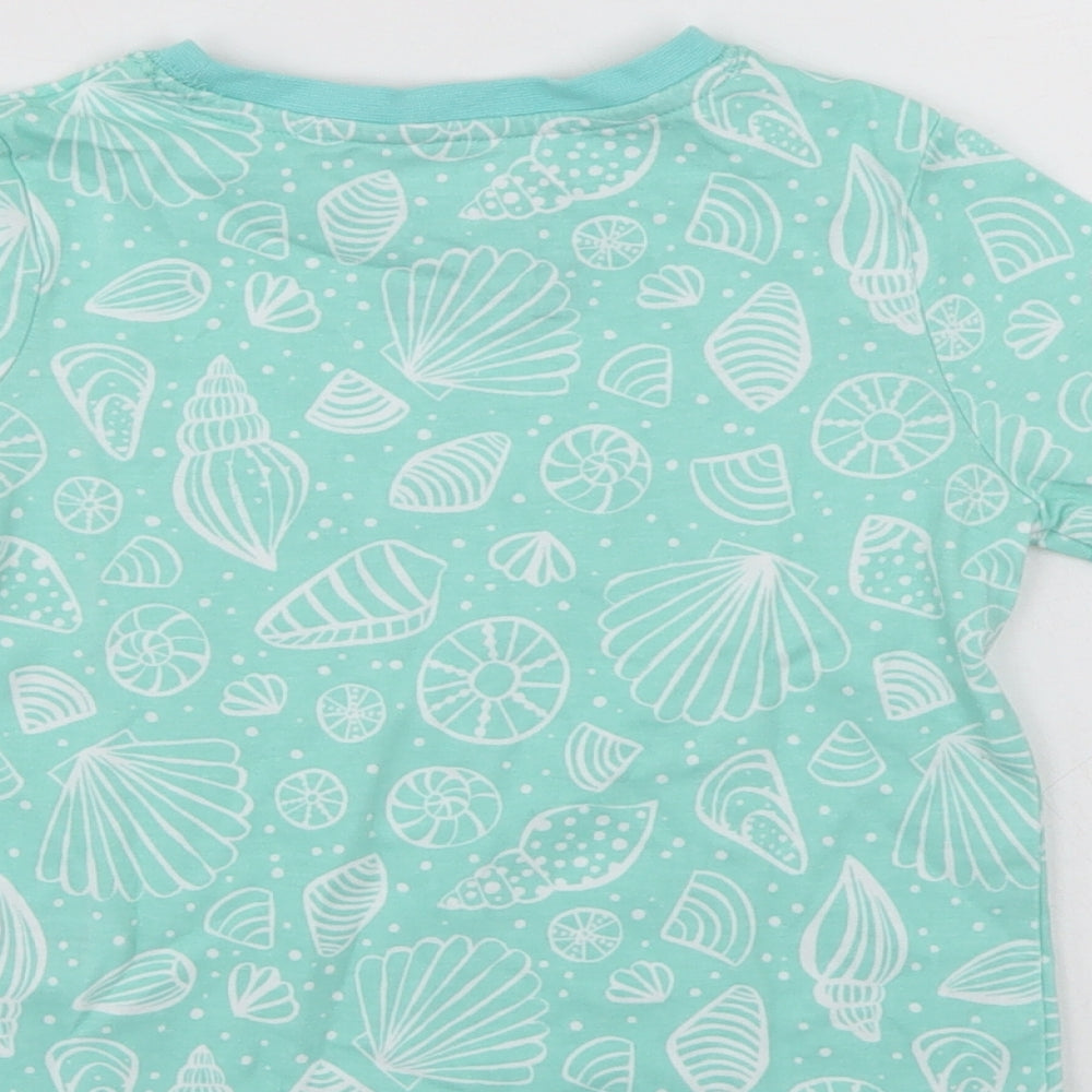 TU Girls Green   Basic T-Shirt Size 2-3 Years