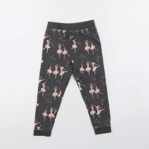 M&S Girls Grey    Pyjama Pants Size 2-3 Years