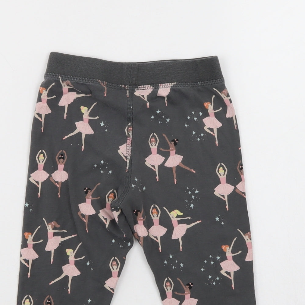 M&S Girls Grey    Pyjama Pants Size 2-3 Years