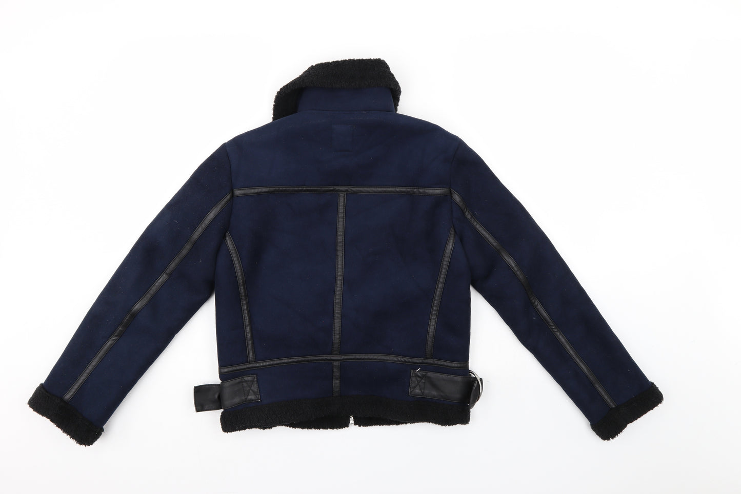 Primark Womens Blue   Biker Jacket Size 6