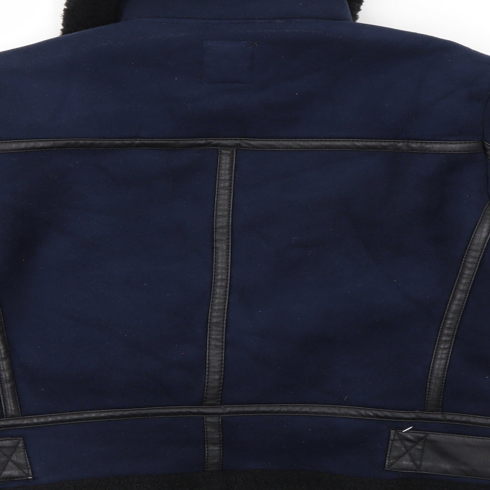 Primark Womens Blue   Biker Jacket Size 6