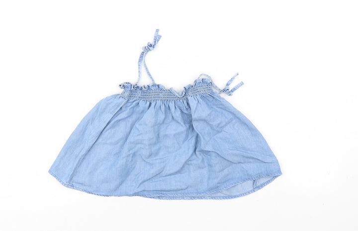 Zara Girls Blue  Denim A-Line Skirt Size 2-3 Years
