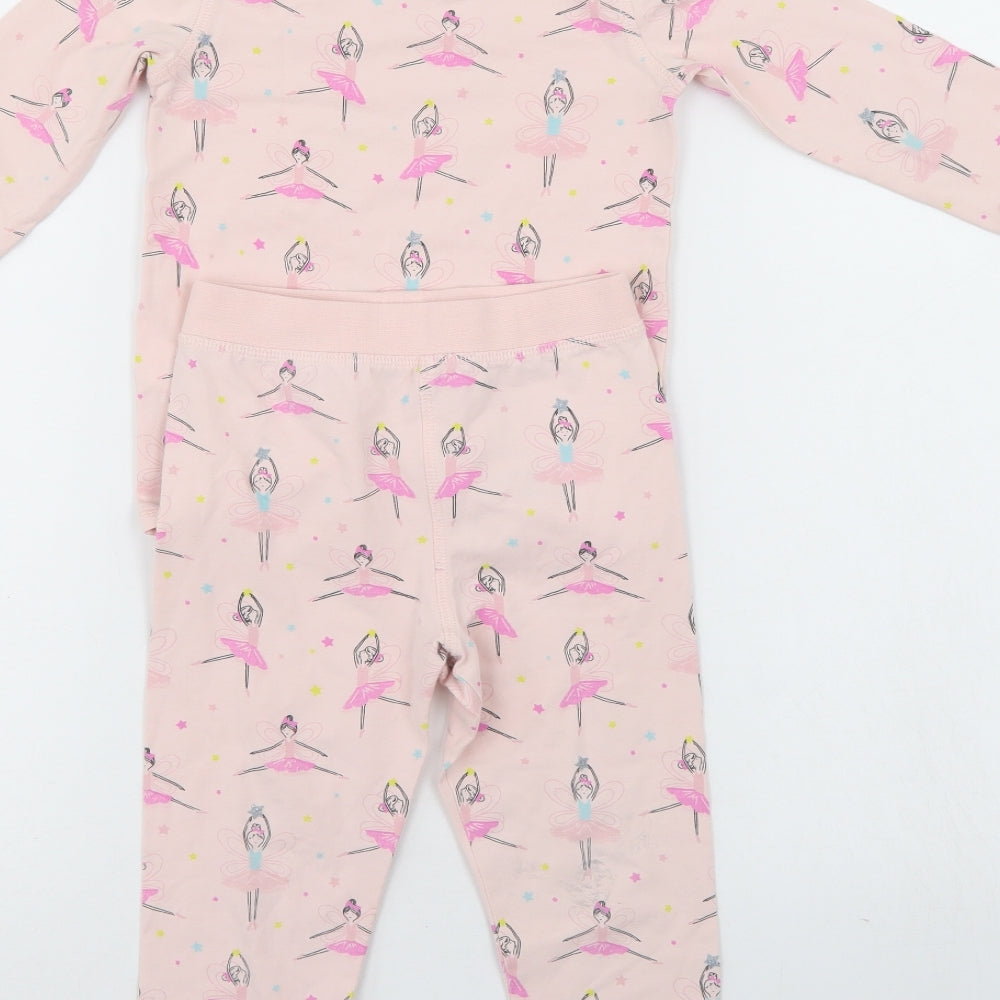 M&S Girls Pink    Pyjama Pants Size 2-3 Years