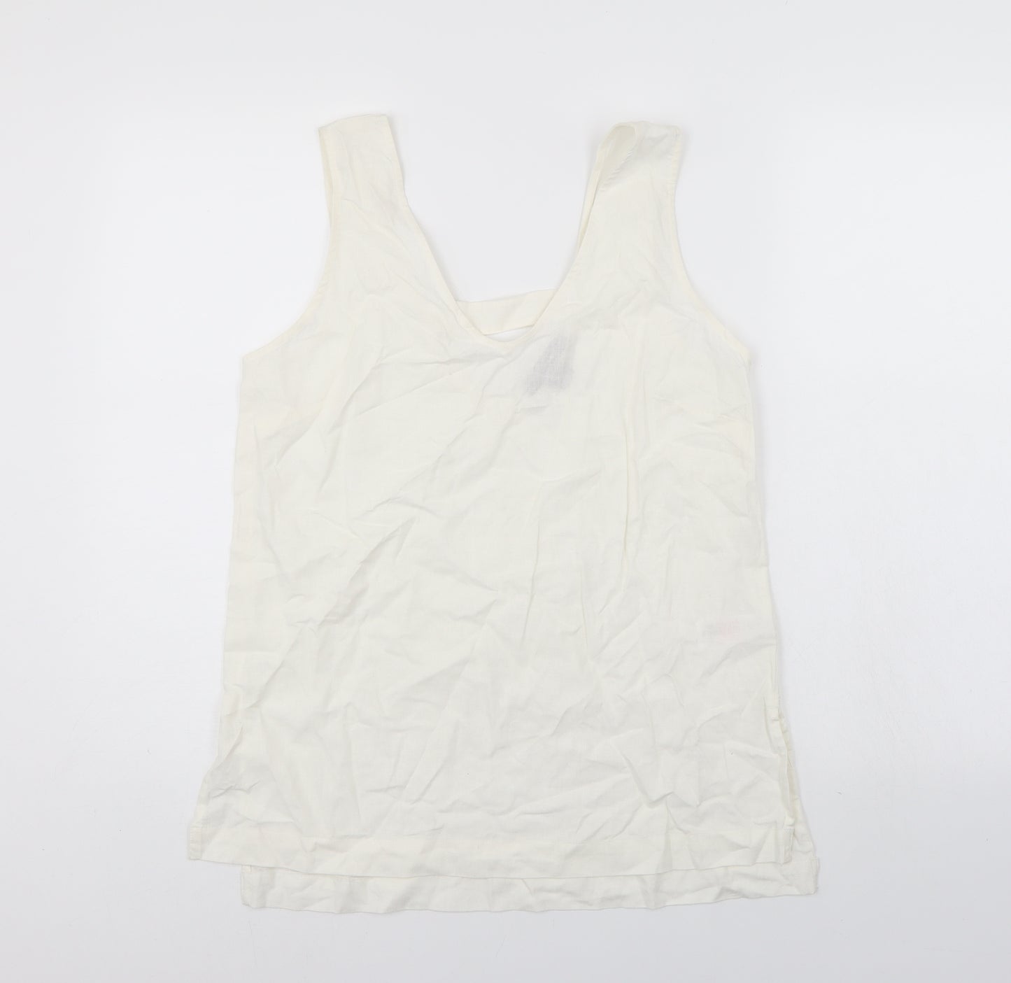 Primark Womens White   Basic Tank Size 10