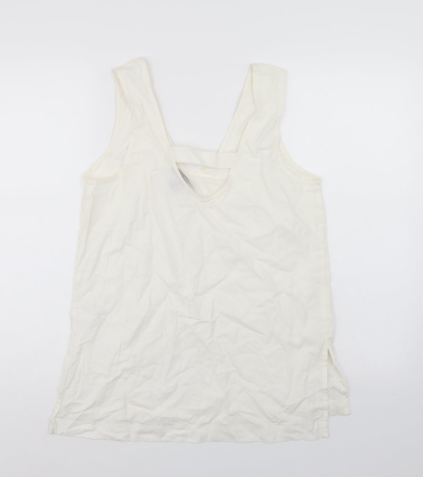 Primark Womens White   Basic Tank Size 10