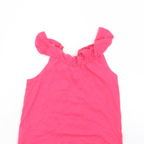 Primark Girls Pink   Basic Button-Up Size 6-7 Years