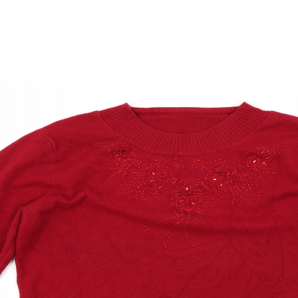 Preworn Womens Red   Pullover Jumper