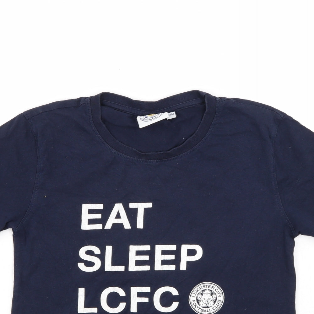 Leicester City FC Boys Blue   Basic T-Shirt Size 9-10 Years  - Leciester City FC