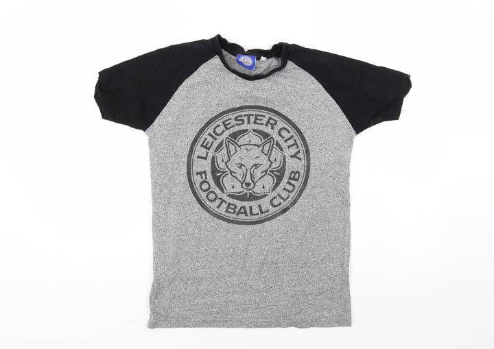 Leciseter City Fc Boys Grey Basic T-Shirt Size 11-12 Years - Leciester City FC