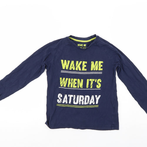 Matalan Boys Blue    Pyjama Top Size 9 Years