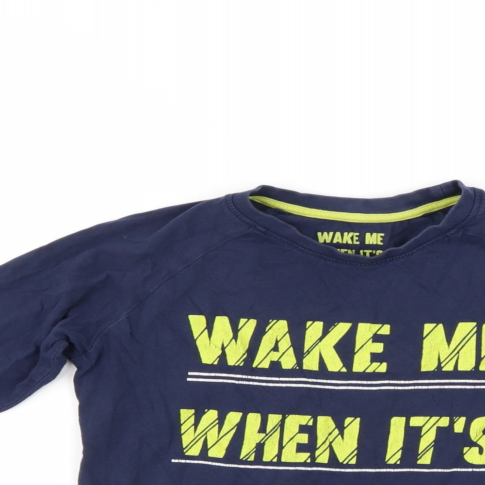 Matalan Boys Blue    Pyjama Top Size 9 Years
