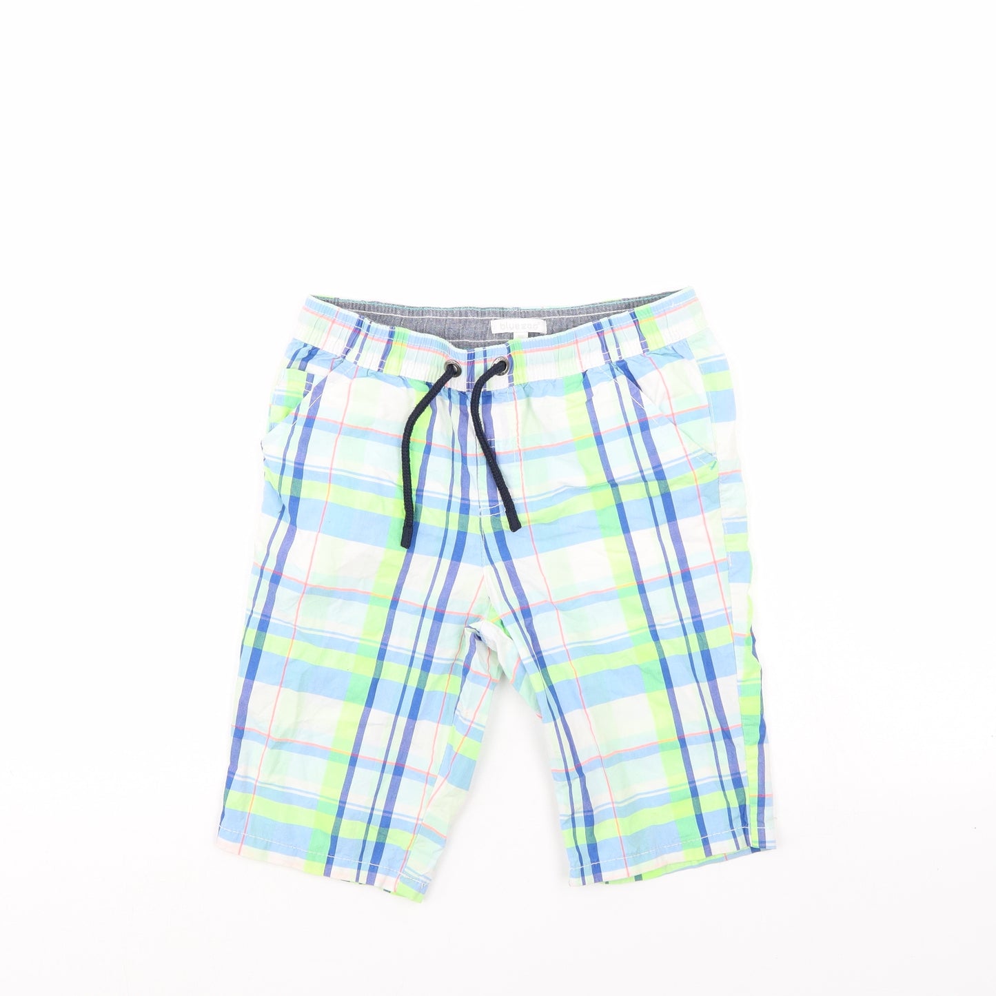 Blue Zoo Boys Multicoloured Check  Bermuda Shorts Size 9 Years