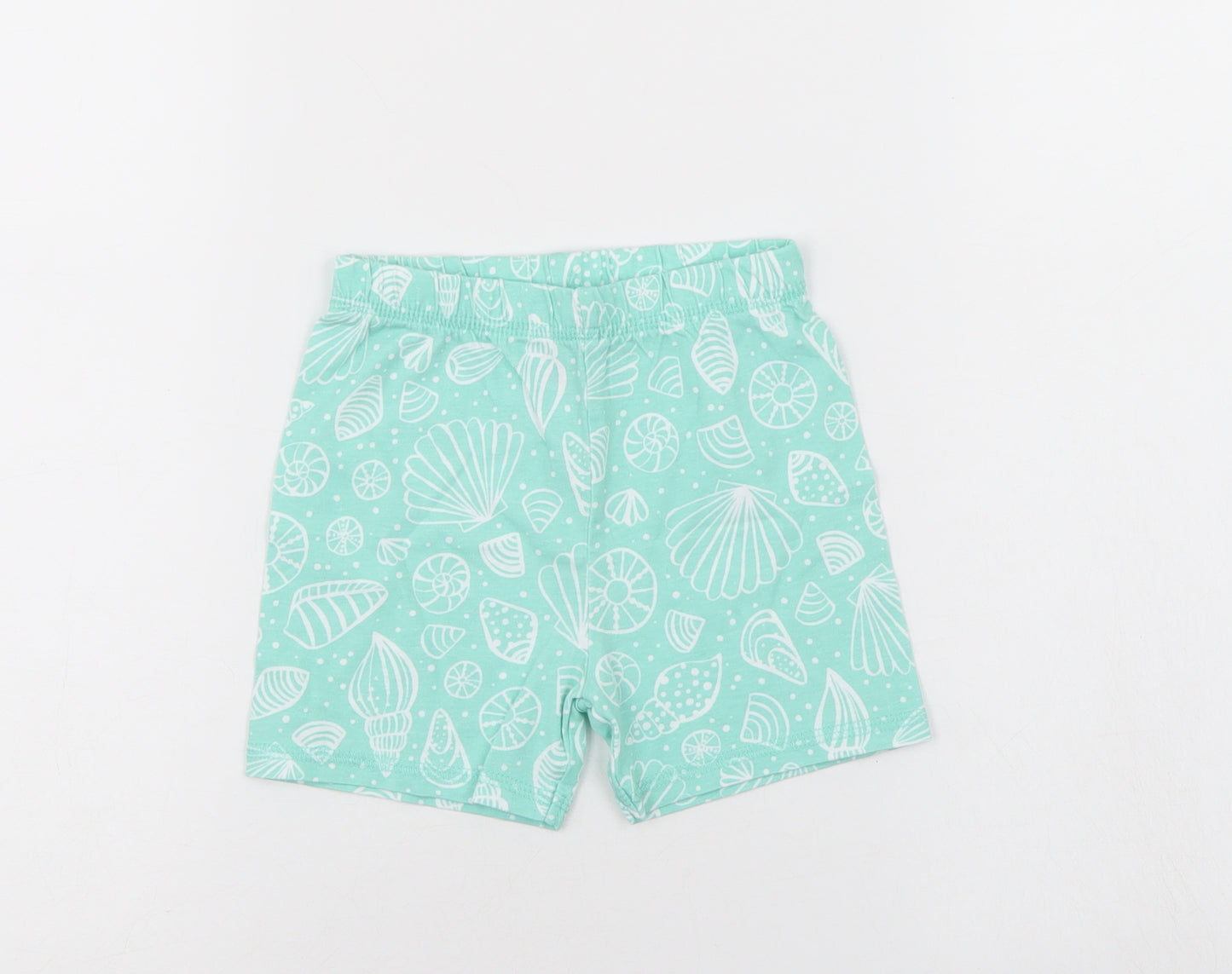 TU Girls Green   Sweat Shorts Size 2-3 Years