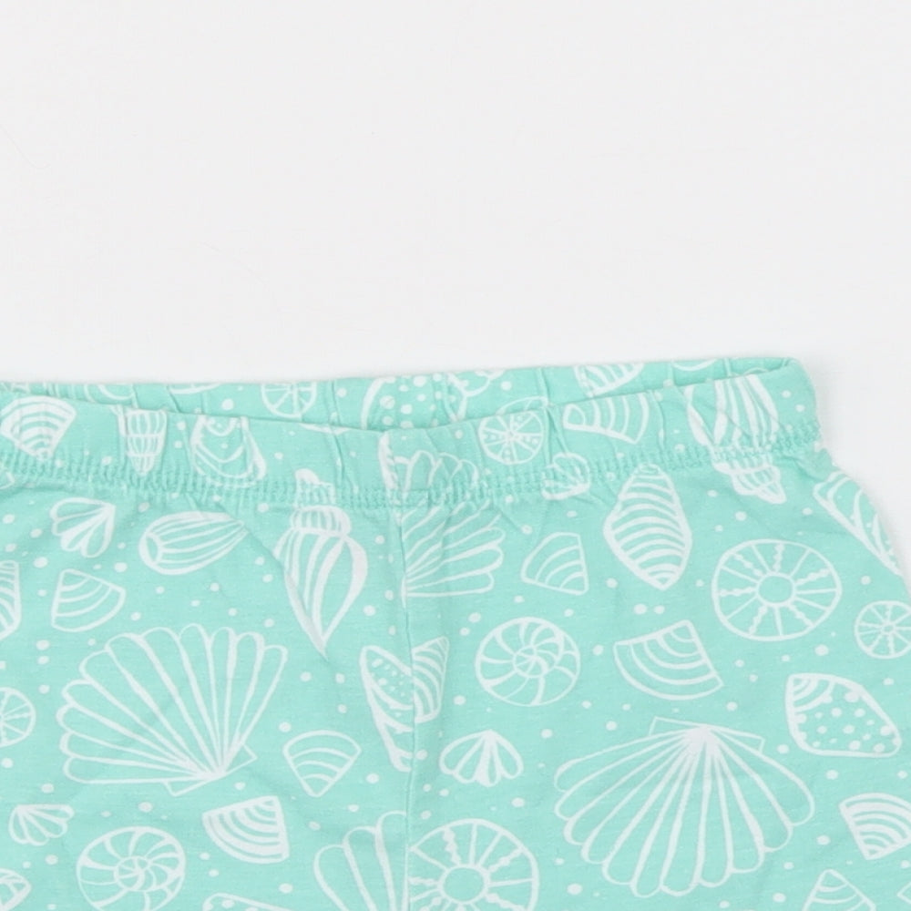TU Girls Green   Sweat Shorts Size 2-3 Years