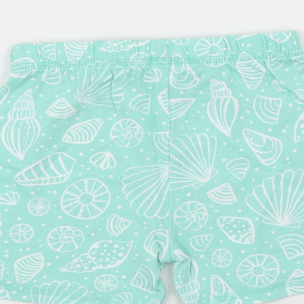 TU Girls Green   Sweat Shorts Size 2-3 Years