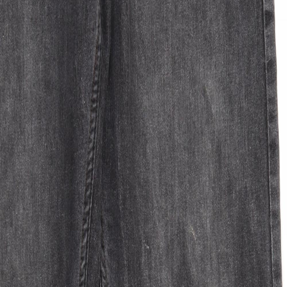 F&F Mens Grey  Denim Straight Jeans Size 36 L32 in