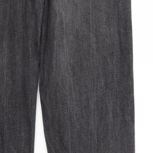 F&F Mens Grey  Denim Straight Jeans Size 36 L32 in