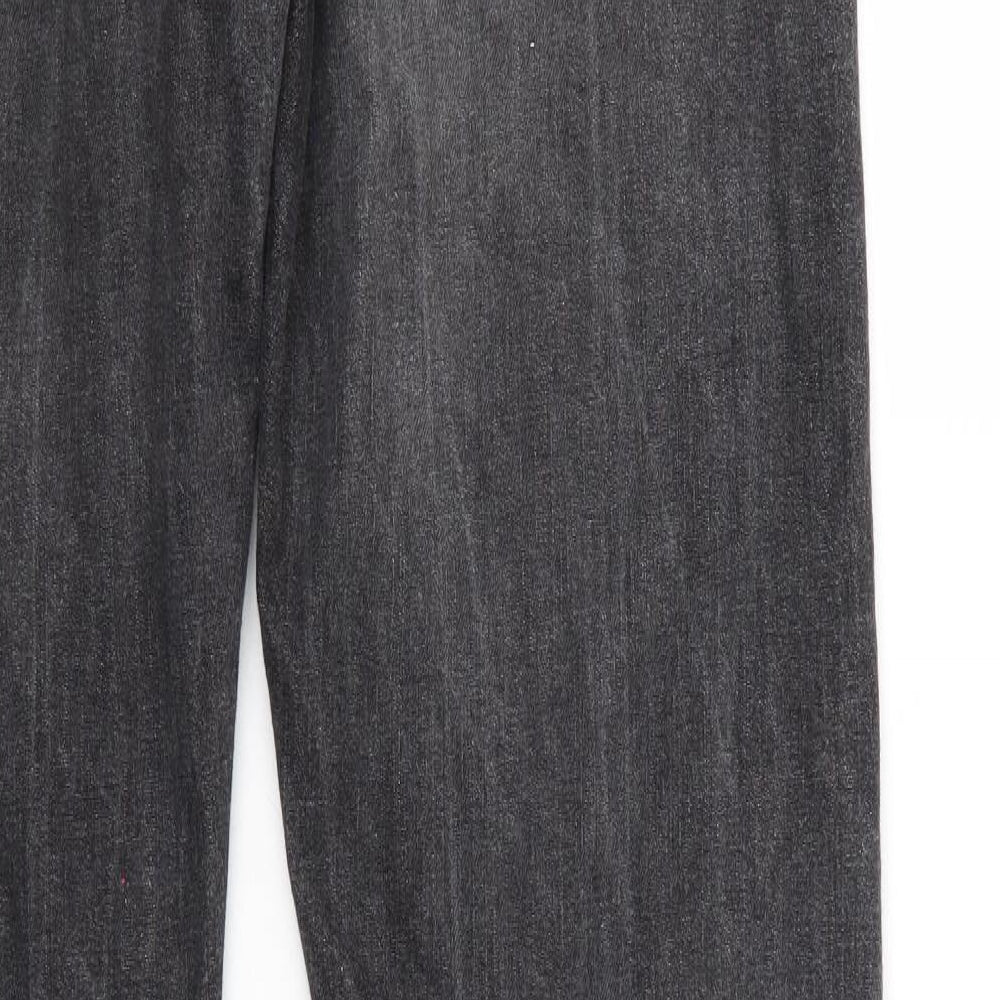 F&F Mens Grey  Denim Straight Jeans Size 36 L32 in