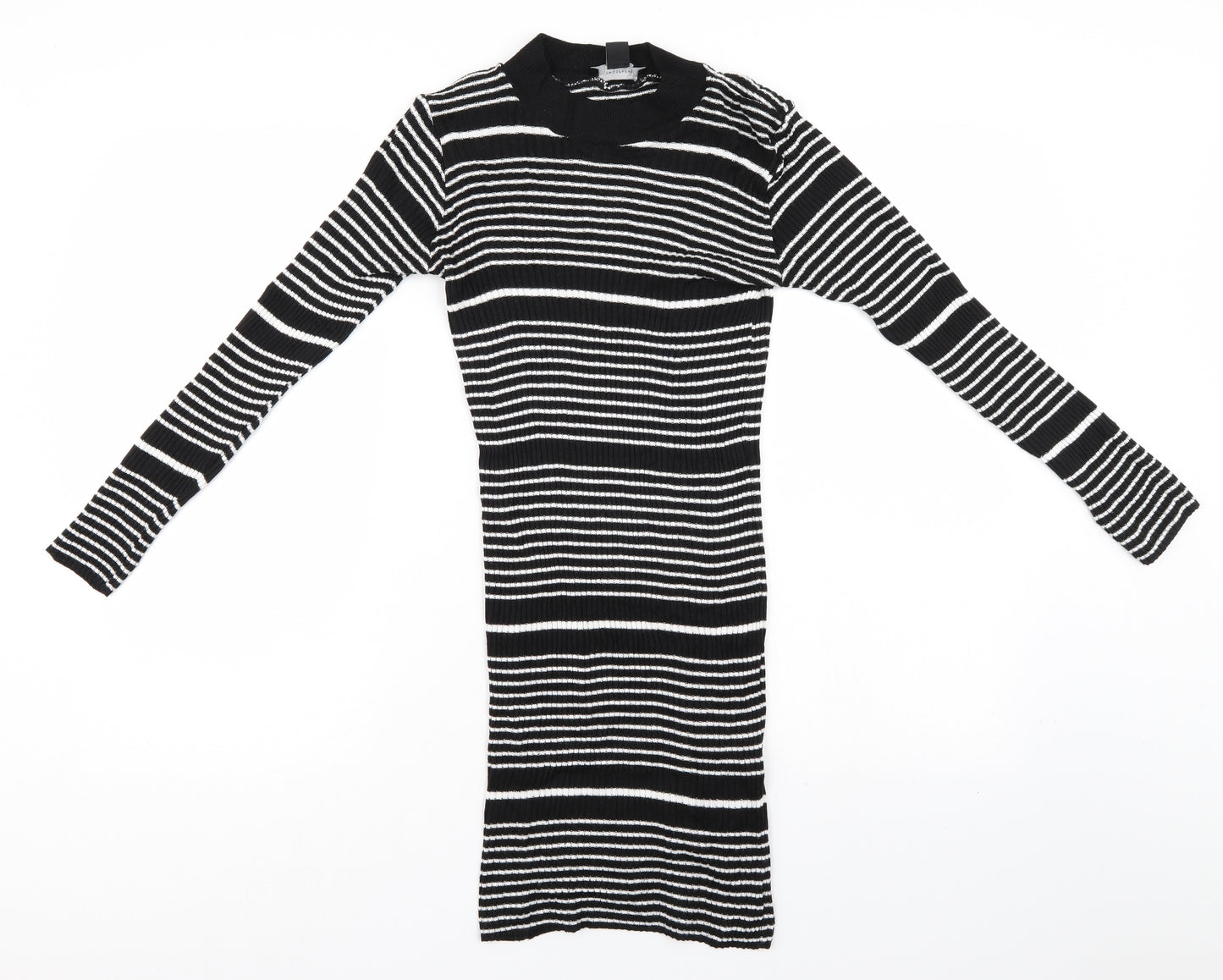 Atmosphere Womens Black Striped  Jumper Dress  Size 12