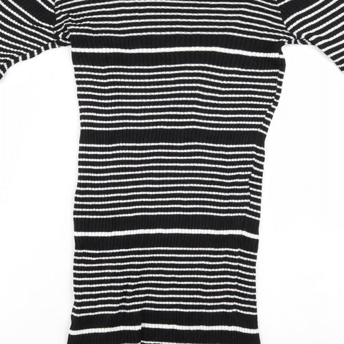 Atmosphere Womens Black Striped  Jumper Dress  Size 12