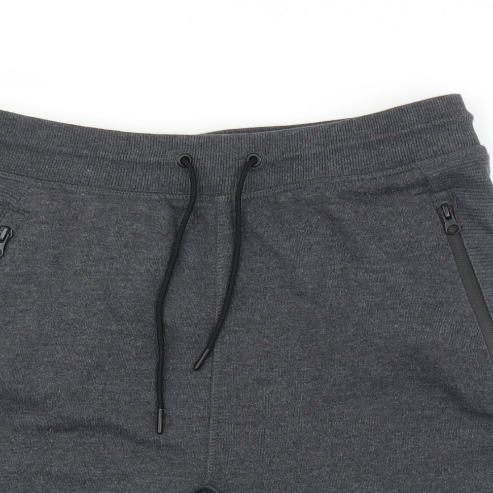 Pull&Bear Mens Grey   Sweat Shorts Size M