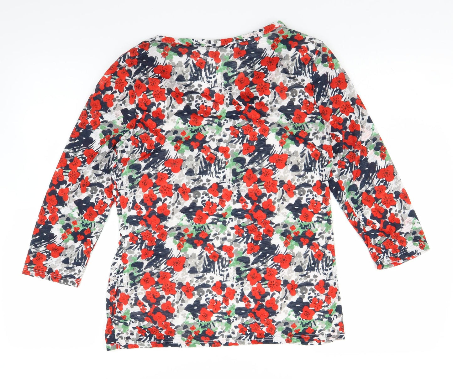 Per Una Womens Grey Floral  Basic Blouse Size 12