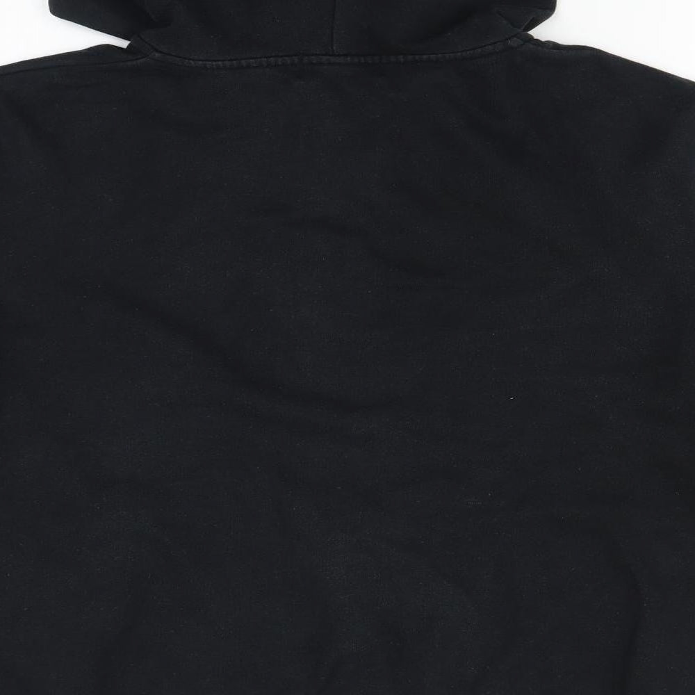 Topman Mens Black   Full Zip Hoodie Size L