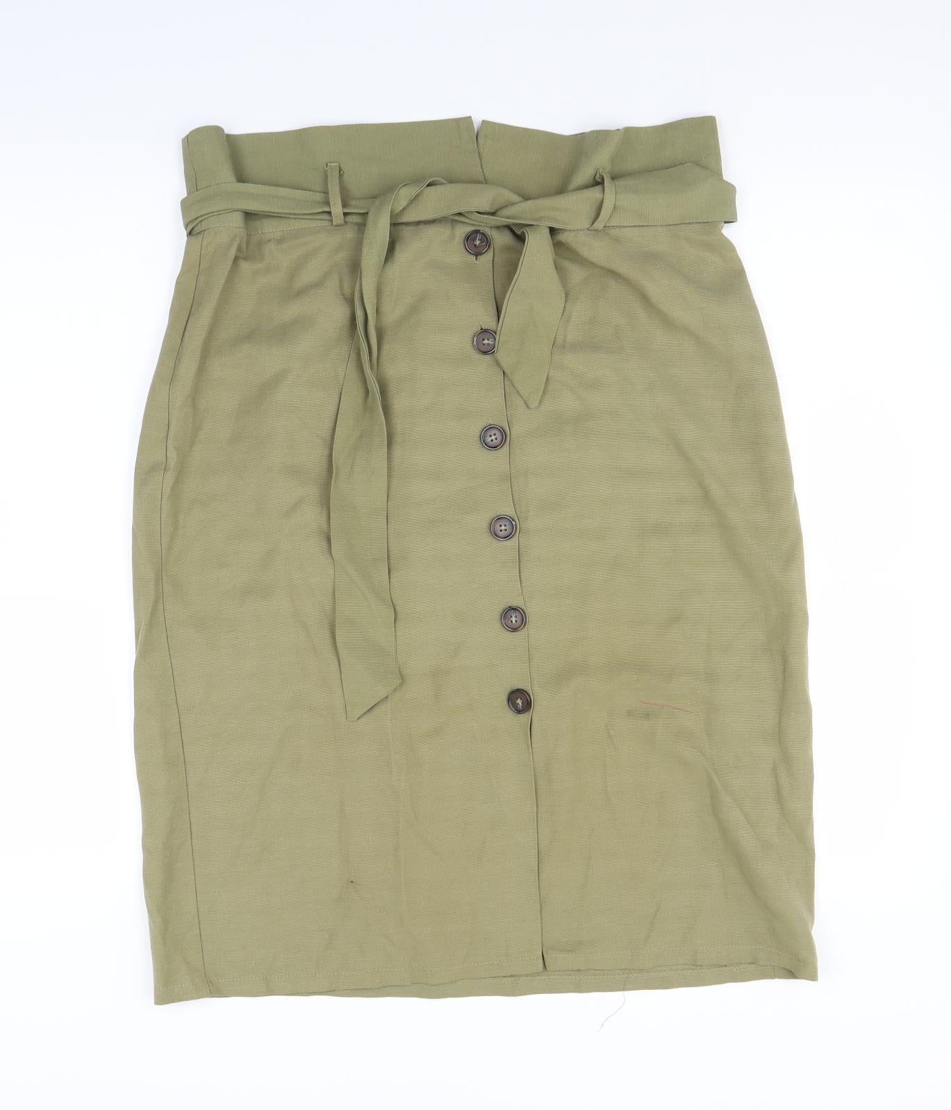Primark Womens Green   Straight & Pencil Skirt Size 16