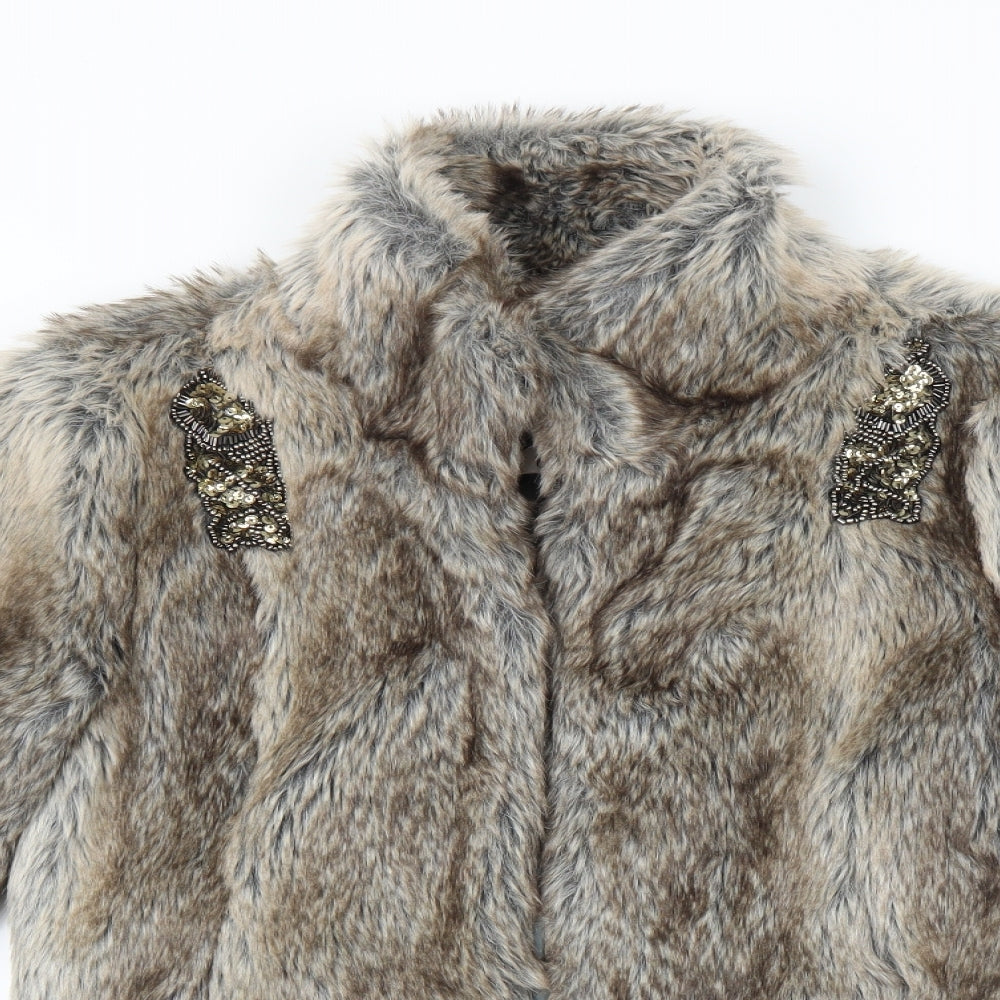 Ribbon Womens Brown   Jacket  Size 14