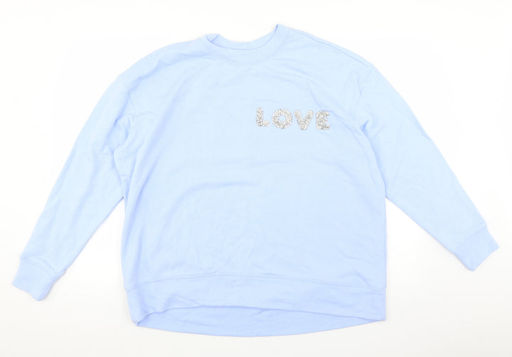 H&M Womens Blue   Pullover Jumper Size L