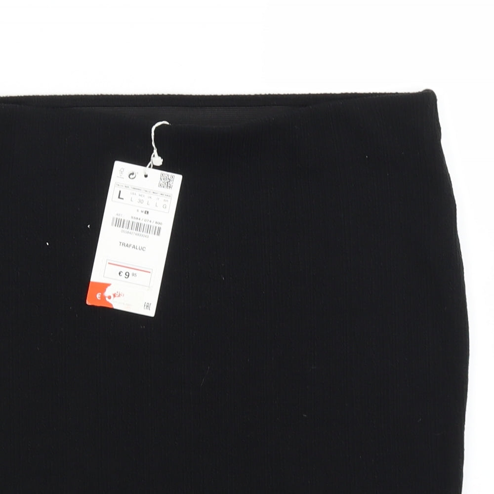 Zara Womens Black   Straight & Pencil Skirt Size L