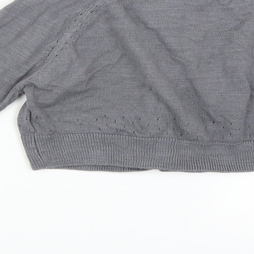 Mothercare Girls Grey   Cardigan Jumper Size 4 Years