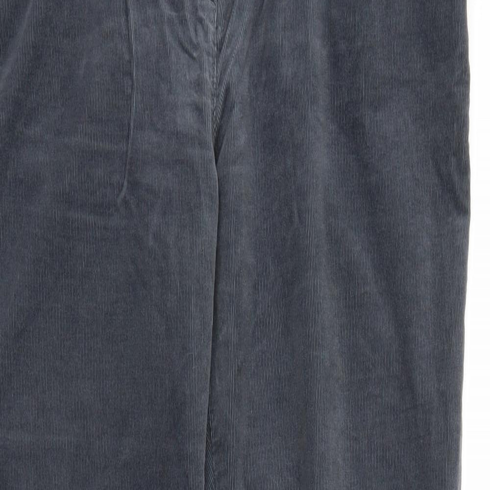 Marks and Spencer Womens Grey  Corduroy Bootcut Jeans Size 16 L30 in