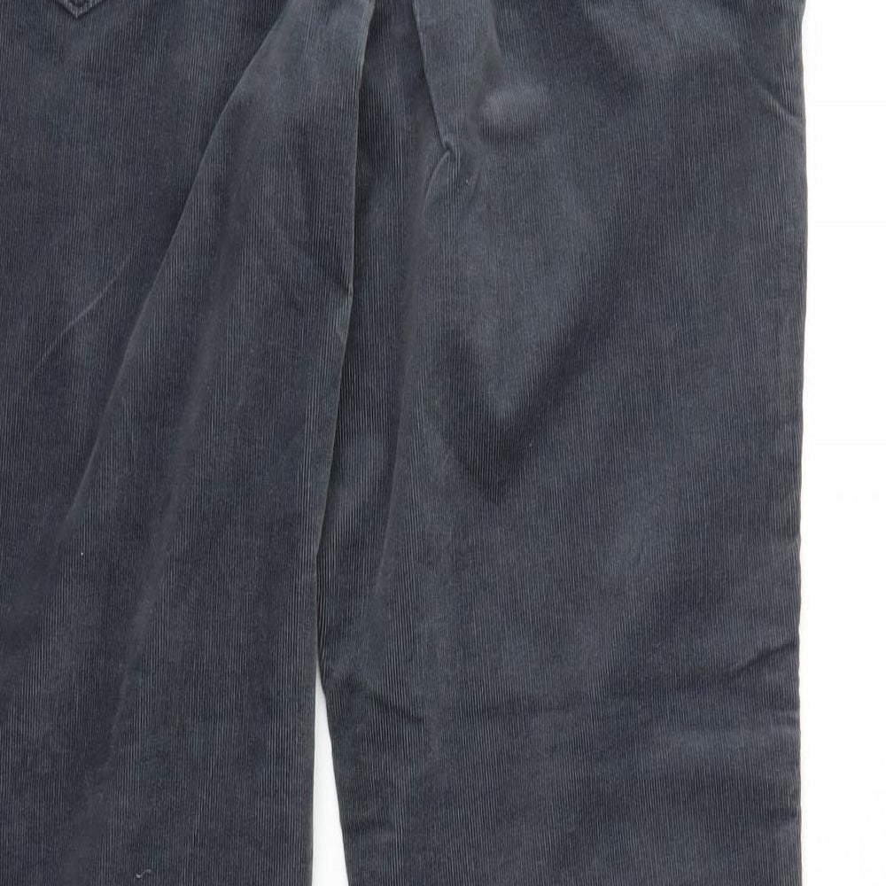 Marks and Spencer Womens Grey  Corduroy Bootcut Jeans Size 16 L30 in