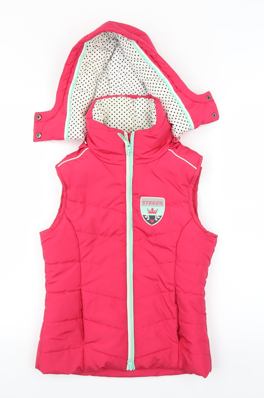 Steeds Girls Pink   Gilet Jacket Size 12 Years