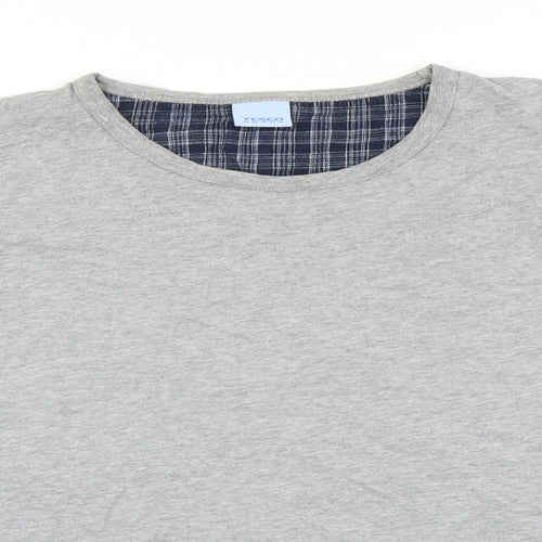 TESCO  Mens Grey    T-Shirt Size 2XL