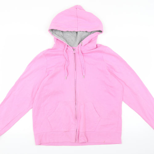 Marks and Spencer Womens Pink   Full Zip Hoodie Size 18