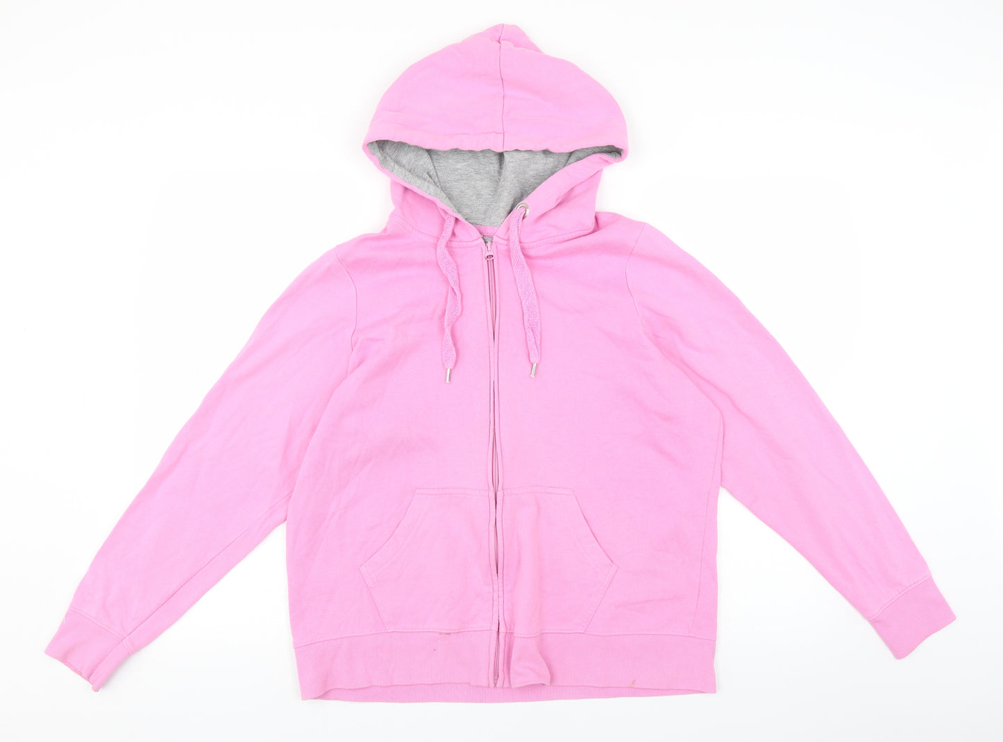Marks and Spencer Womens Pink   Full Zip Hoodie Size 18