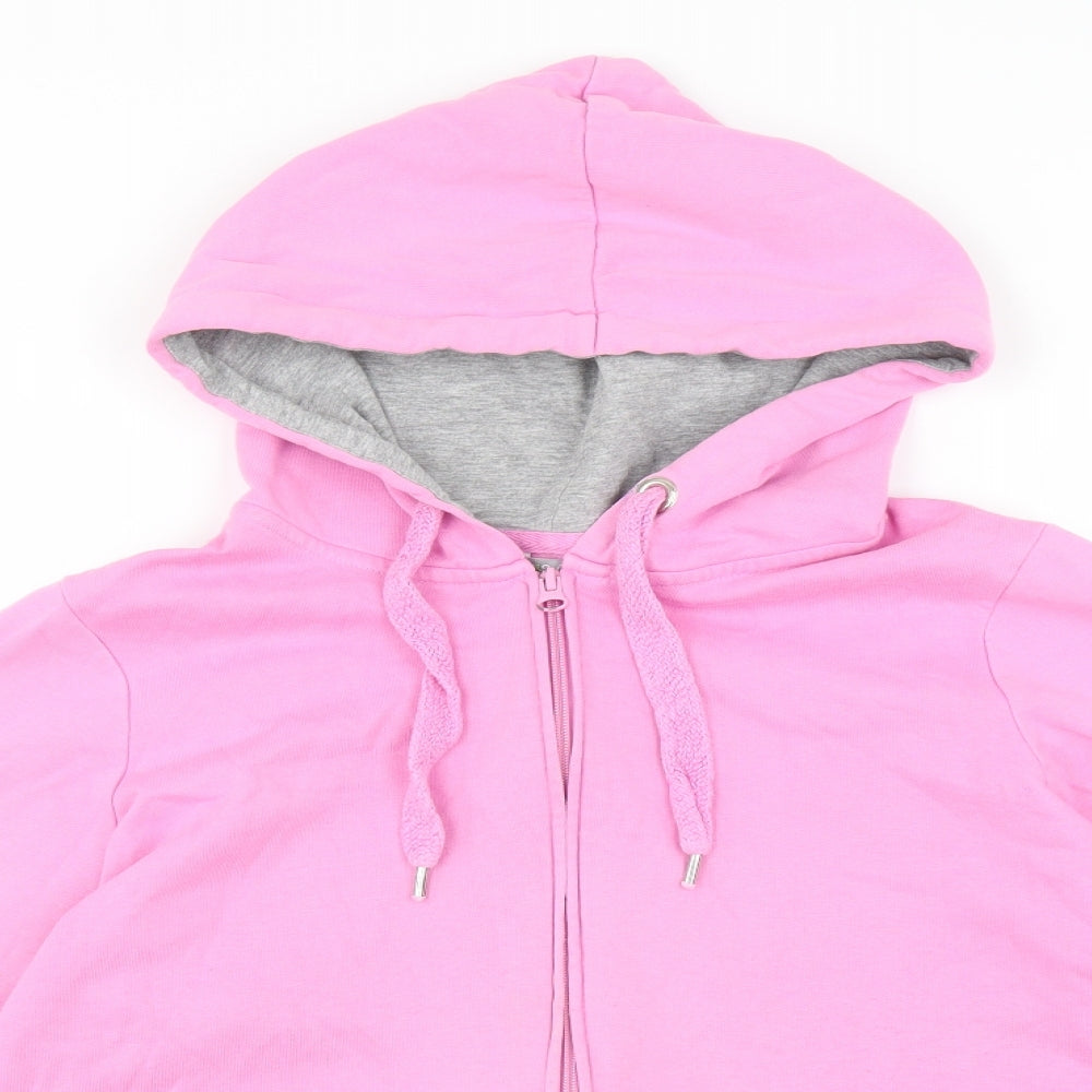 Marks and Spencer Womens Pink   Full Zip Hoodie Size 18