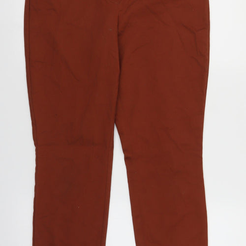 H&M Womens Brown   Chino Trousers Size 12 L26 in