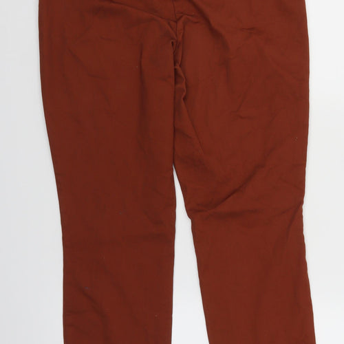 H&M Womens Brown   Chino Trousers Size 12 L26 in