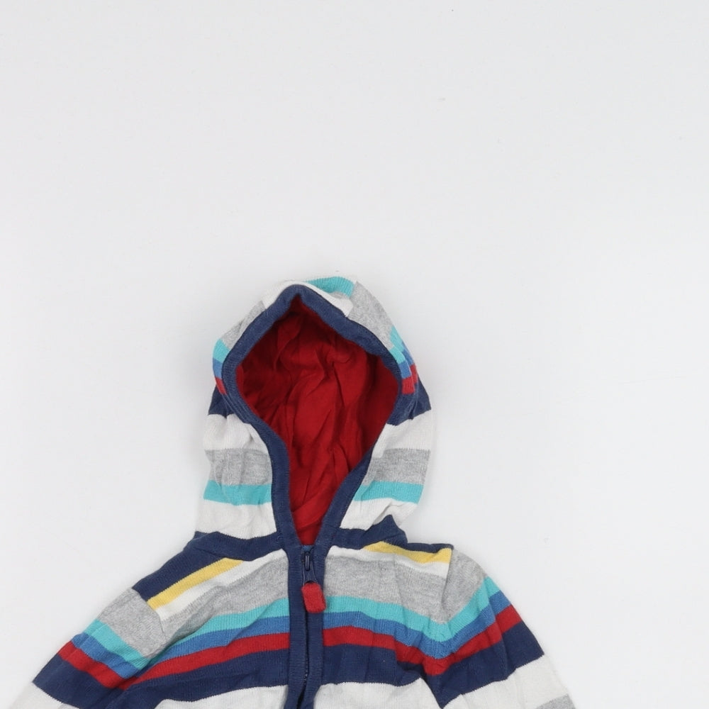 Marks and Spencer Baby White Striped  Jacket  Size 0-3 Months
