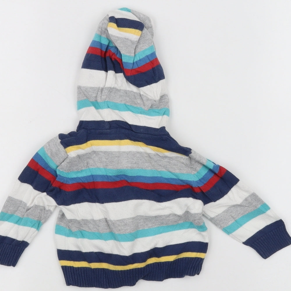 Marks and Spencer Baby White Striped  Jacket  Size 0-3 Months